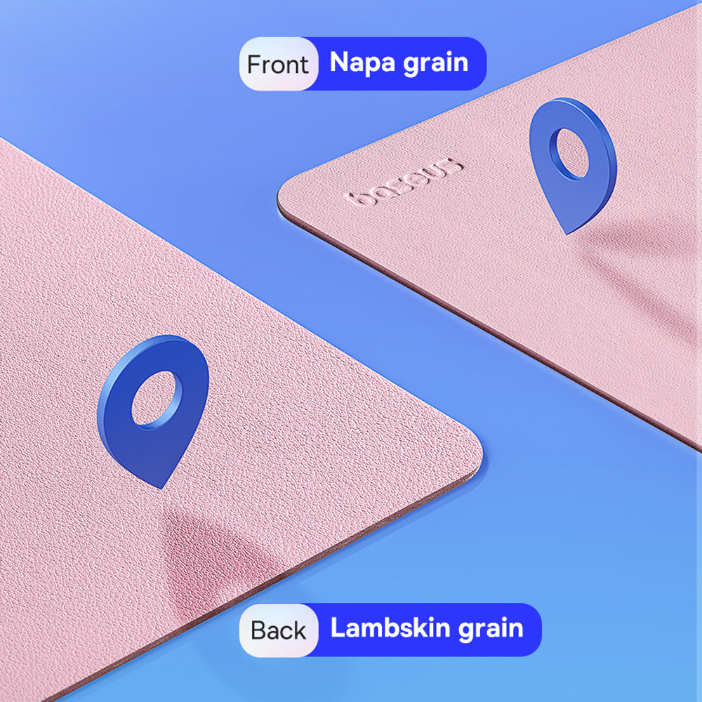 Baseus B01055504411-00 mousepad, PU leather, baby pink