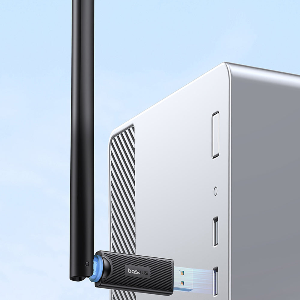 Baseus FastJoy BS‑OH173 (B01317600111‑02) USB Wi‑Fi Adapter, Dual Band, 650Mbps, μαύρο