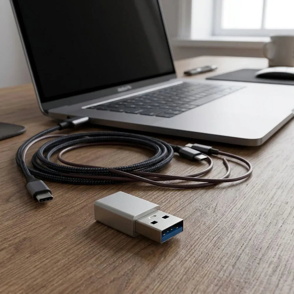 Blue Star αντάπτορας Type-C (θηλυκό) σε USB-A 3.0 (αρσενικό), λευκό