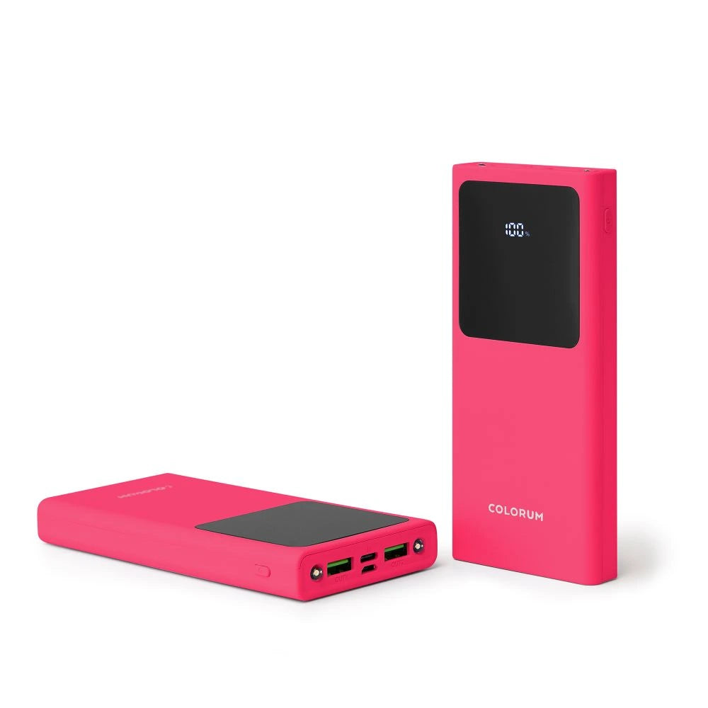 COLORUM CPB10-02 Power Bank 10000mAh, 22.5W, 2xUSB-A, magenta