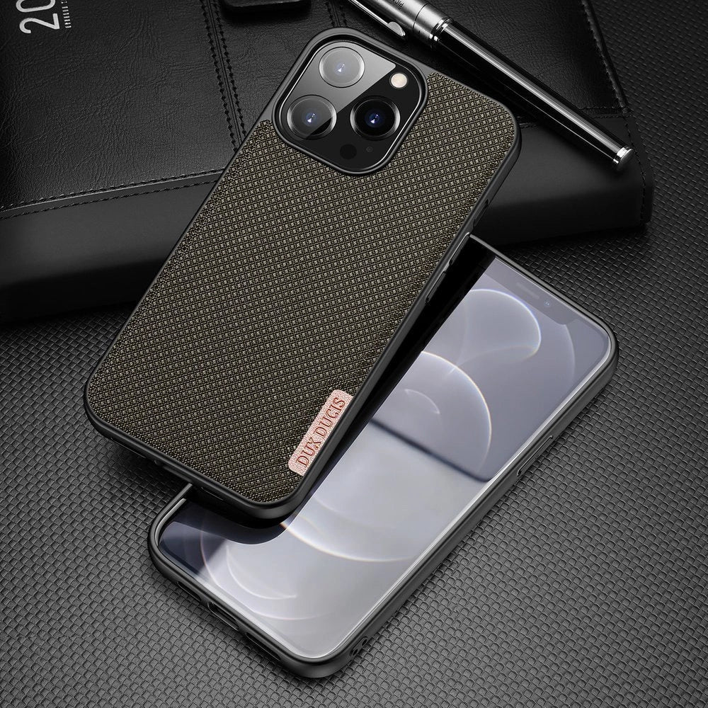 Dux Ducis Fino θήκη κινητού nylon για iPhone 13 Pro πράσινο