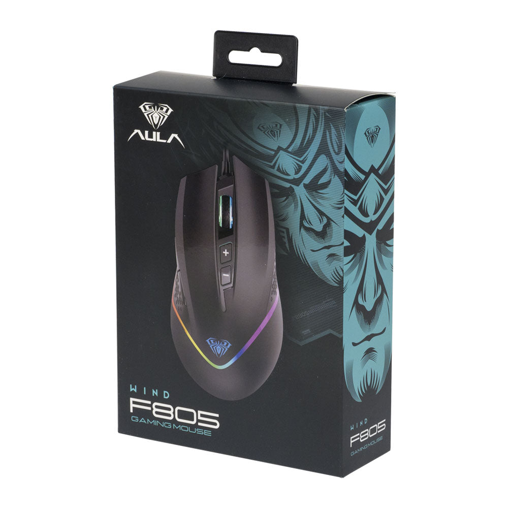 Gaming Mouse Aula F805 wired, optical, black