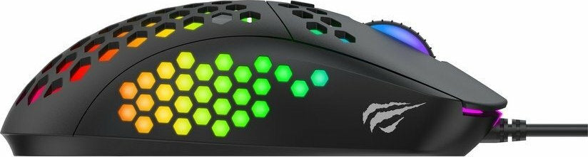Havit MS878 gaming mouse, USB, RGB, μαύρο