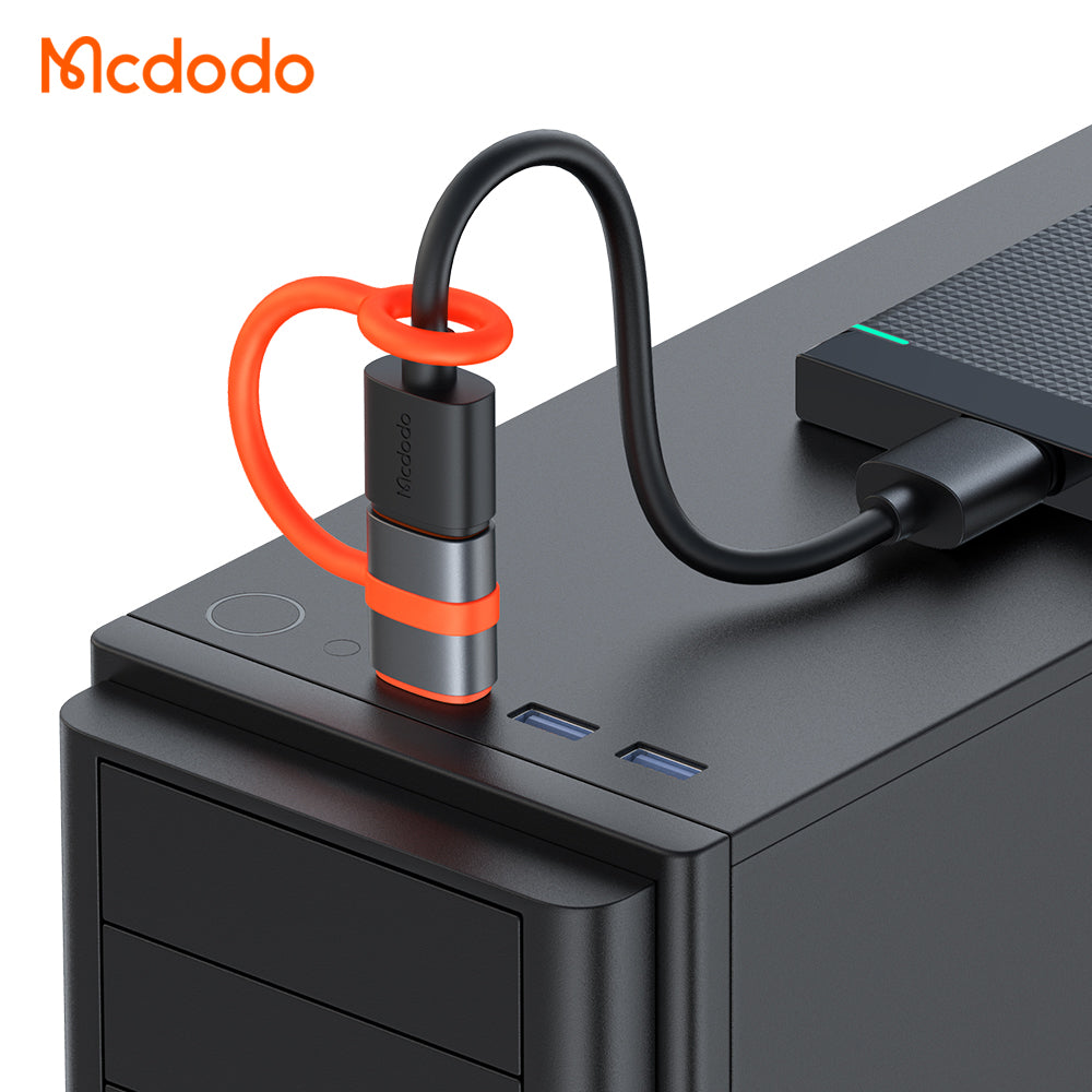 Mcdodo OT-3800 αντάπτορας USB‑C (αρσενικό) σε USB‑A 3.0 (θηλυκό), 5Gbps, plug & play, γκρι