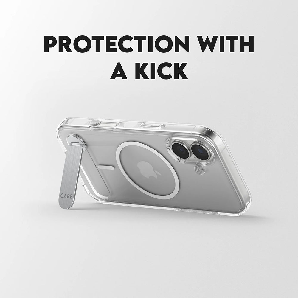 PanzerGlass® CARE Feature Kickstand MagSafe θήκη για iPhone 17, με stand, clear