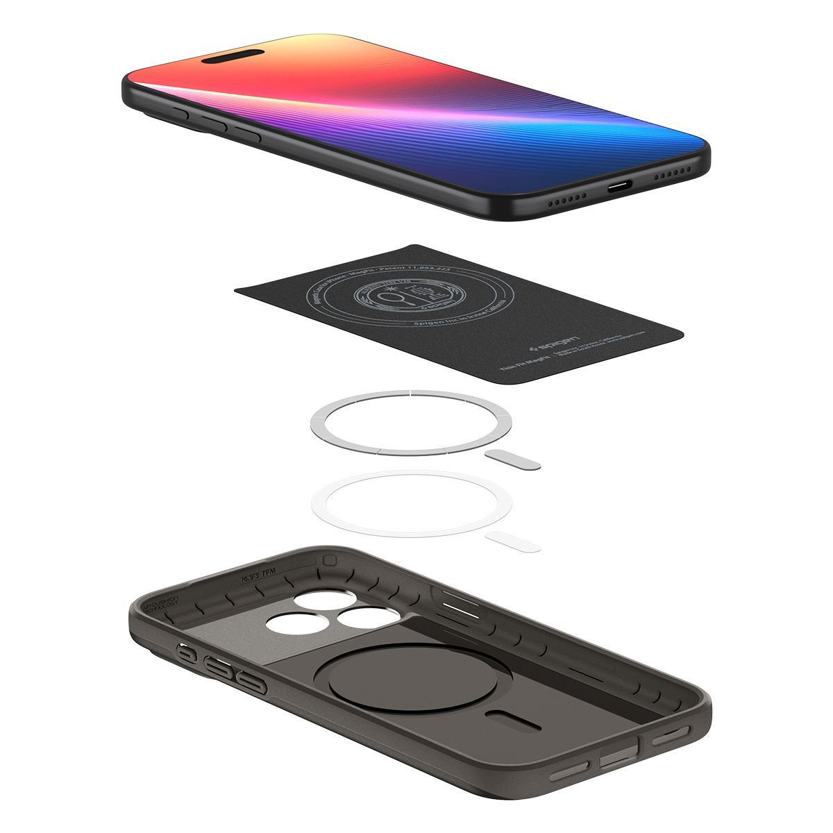 Spigen Thin Fit (MagFit) Ultra Slim Θήκη MagSafe για iPhone 17 Pro Max, gunmetal