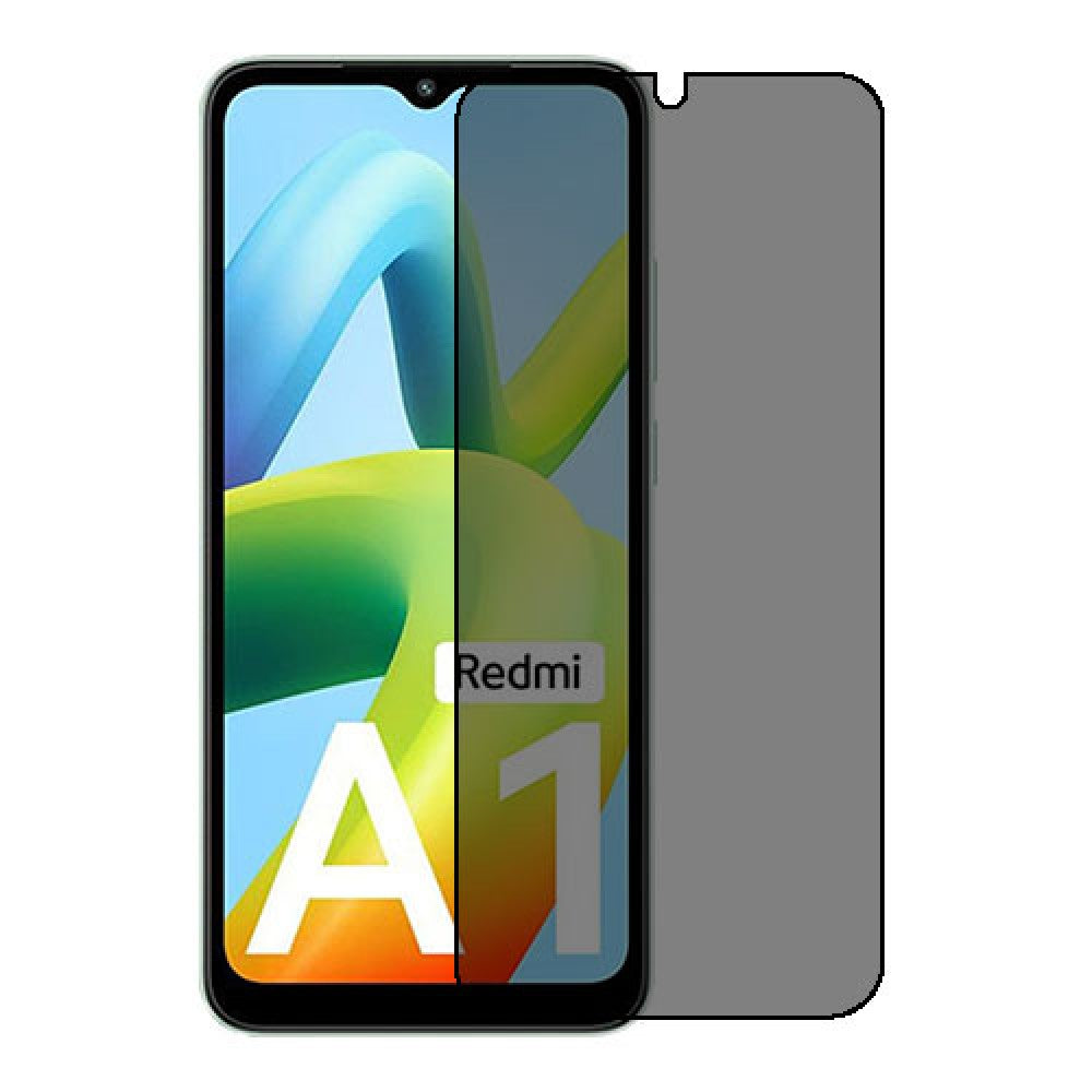 TechWave 5D Full Glue Privacy Tempered Glass for Xiaomi Redmi A1+ black