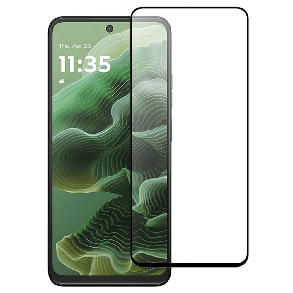 TechWave 5D Full Glue Tempered Glass for Motorola Moto G55 black