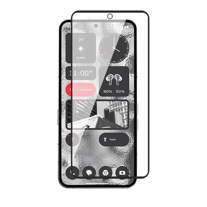 TechWave 5D Full Glue Tempered Glass for Nothing Phone (2a) black