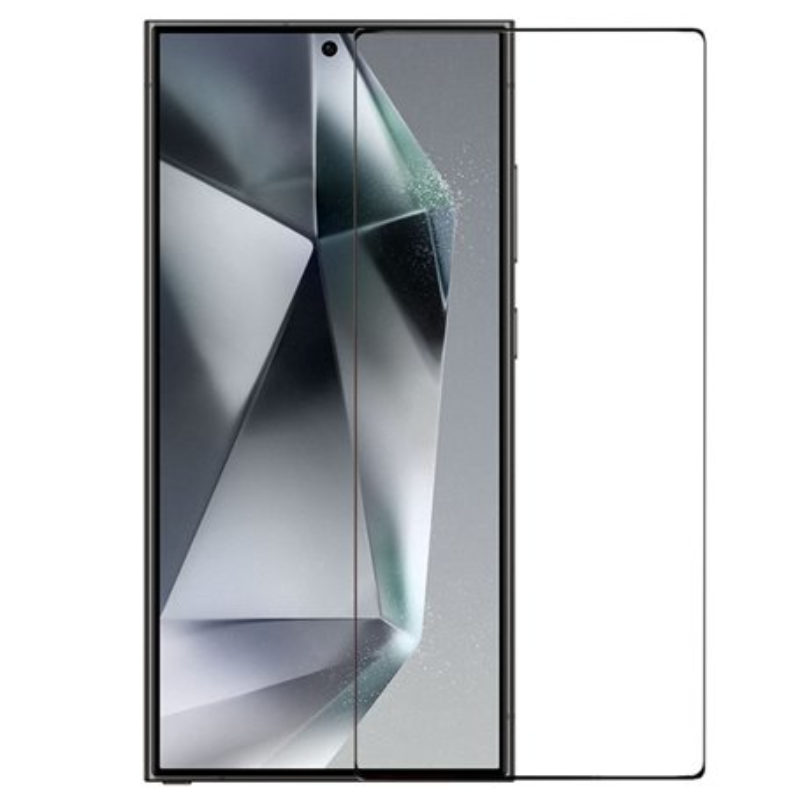 TechWave 5D Full Glue Tempered Glass for Samsung Galaxy S25 Ultra black