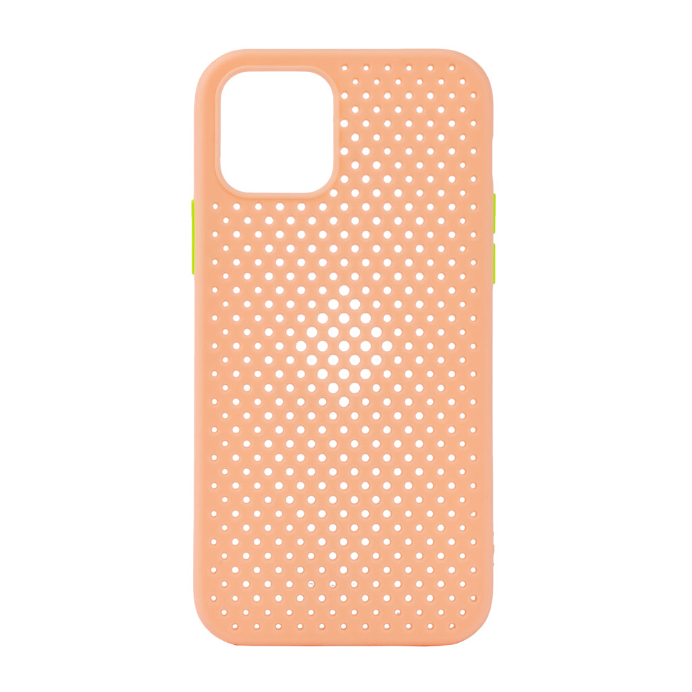TechWave C Thru case for iPhone 12 Pro rose gold / lime