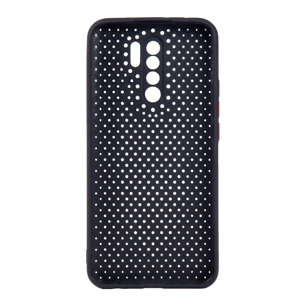 TechWave C thru case for Xiaomi Redmi 9 black / red
