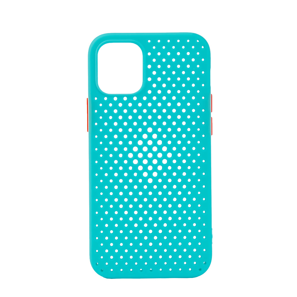 TechWave C thru case for iPhone 12 Mini turquoise / orange