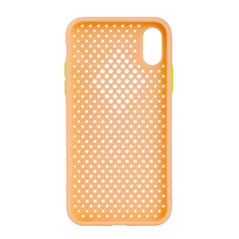 TechWave C thru case for iPhone X / XS rose gold / lime