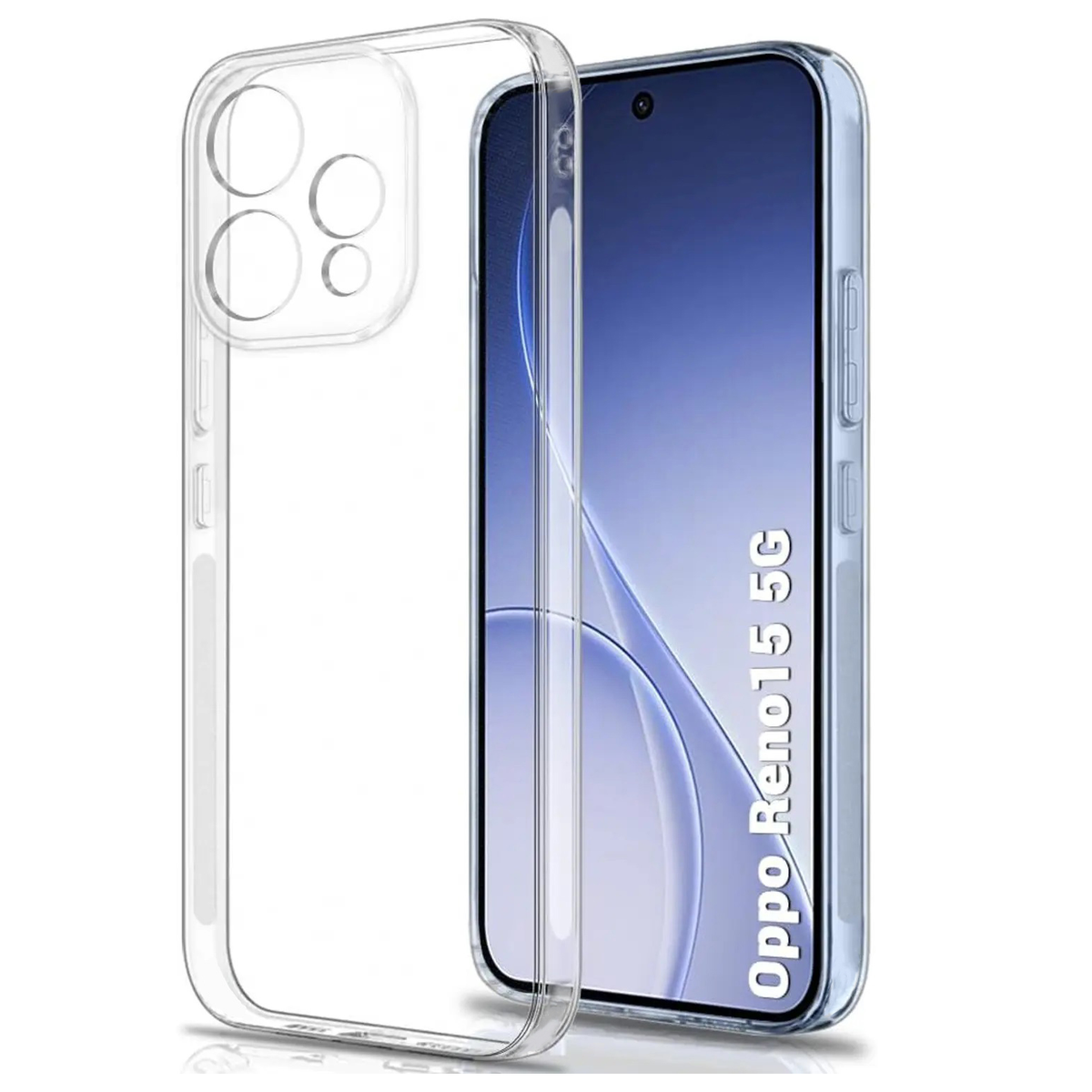 TechWave Clear 2mm case for Oppo Reno 15 5G (camera protection)