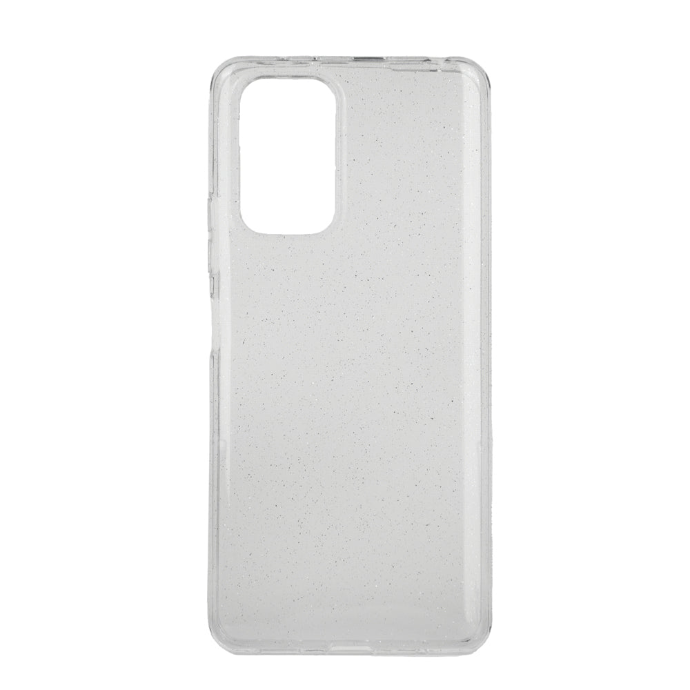 TechWave Clear Glitter case for Xiaomi Redmi Note 10 Pro / 10 Pro Max transparent / silver