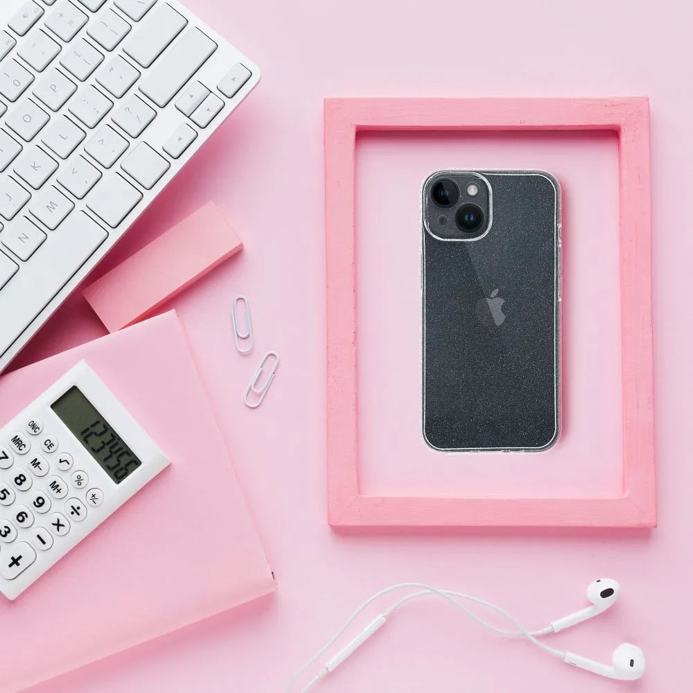 TechWave Glam case for iPhone 15 transparent