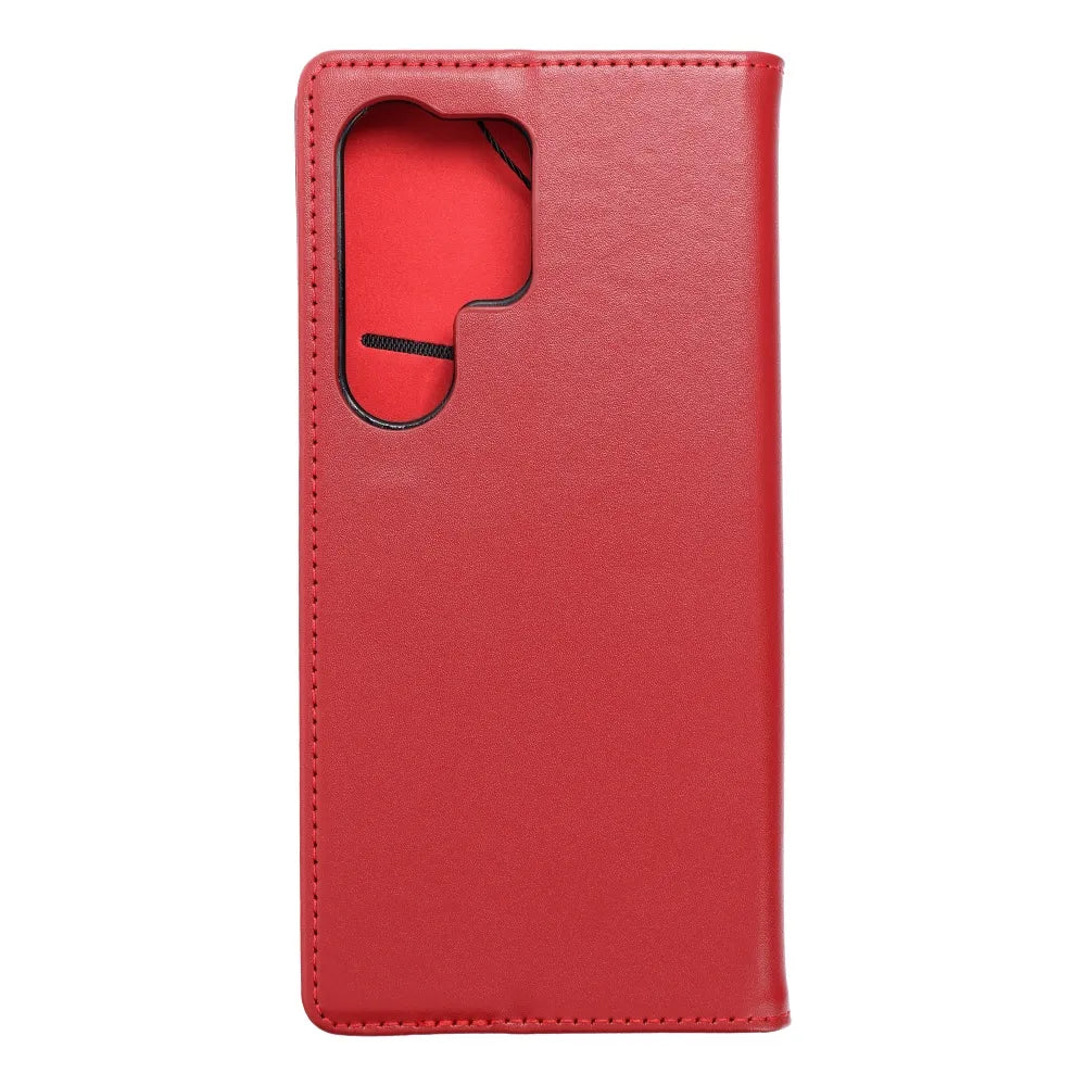 TechWave Pure Leather case for Samsung Galaxy S24 Ultra red