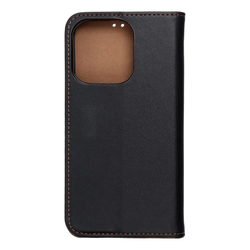 TechWave Pure Leather case for iPhone 15 Pro black