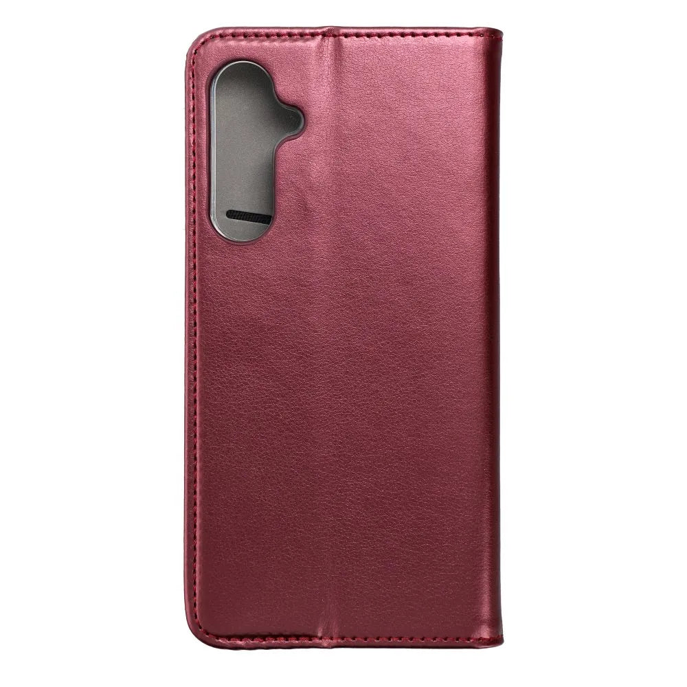 TechWave Smart Leather Case For Samsung Galaxy S23 FE burgundy