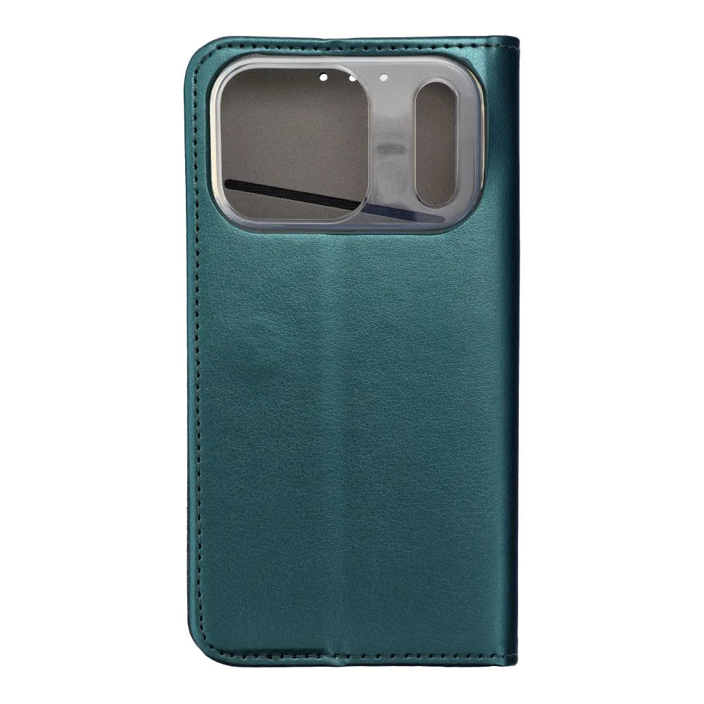 TechWave Smart Leather case for Apple iPhone 17 Pro dark green