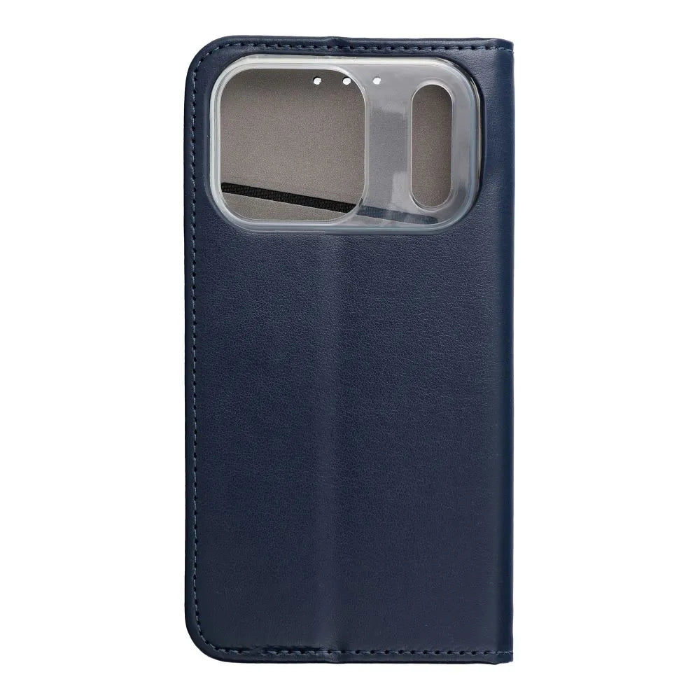 TechWave Smart Leather case for Apple iPhone 17 Pro navy blue