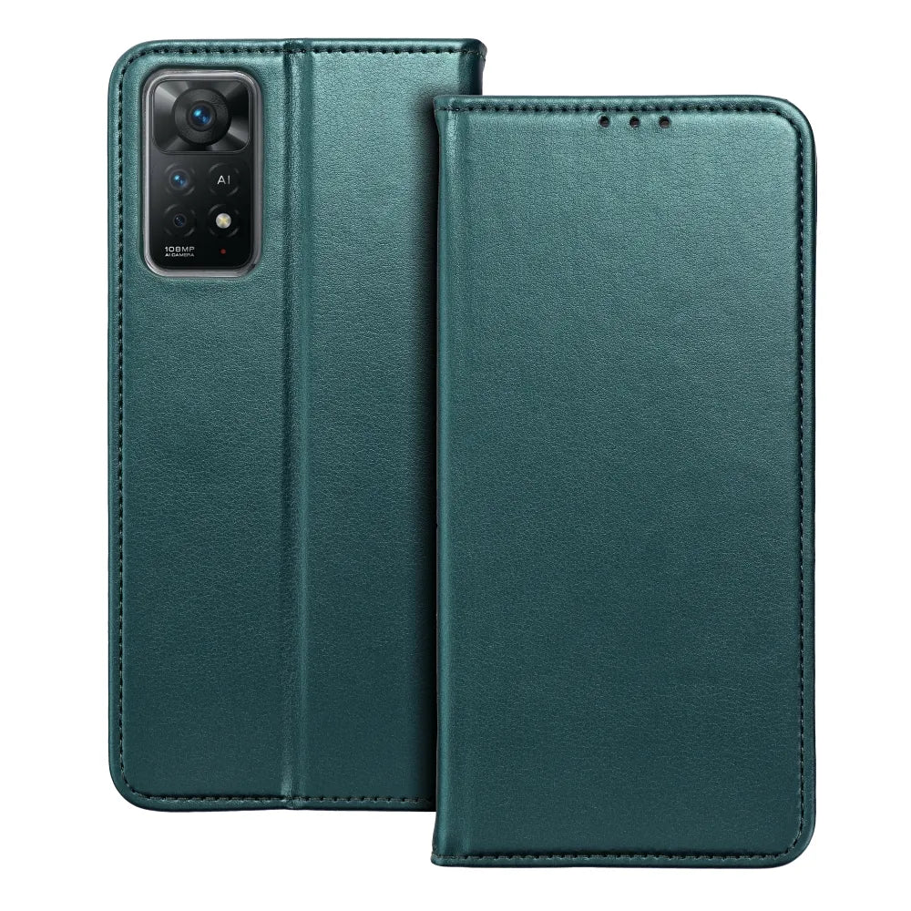 TechWave Smart Leather case for Motorola Edge 40 Pro forest green