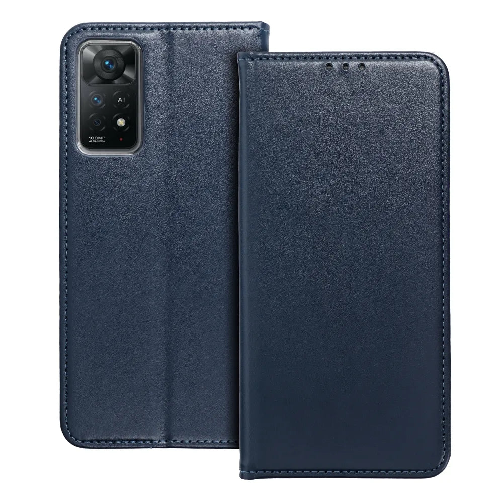 TechWave Smart Leather case for Motorola Edge 40 Pro navy blue