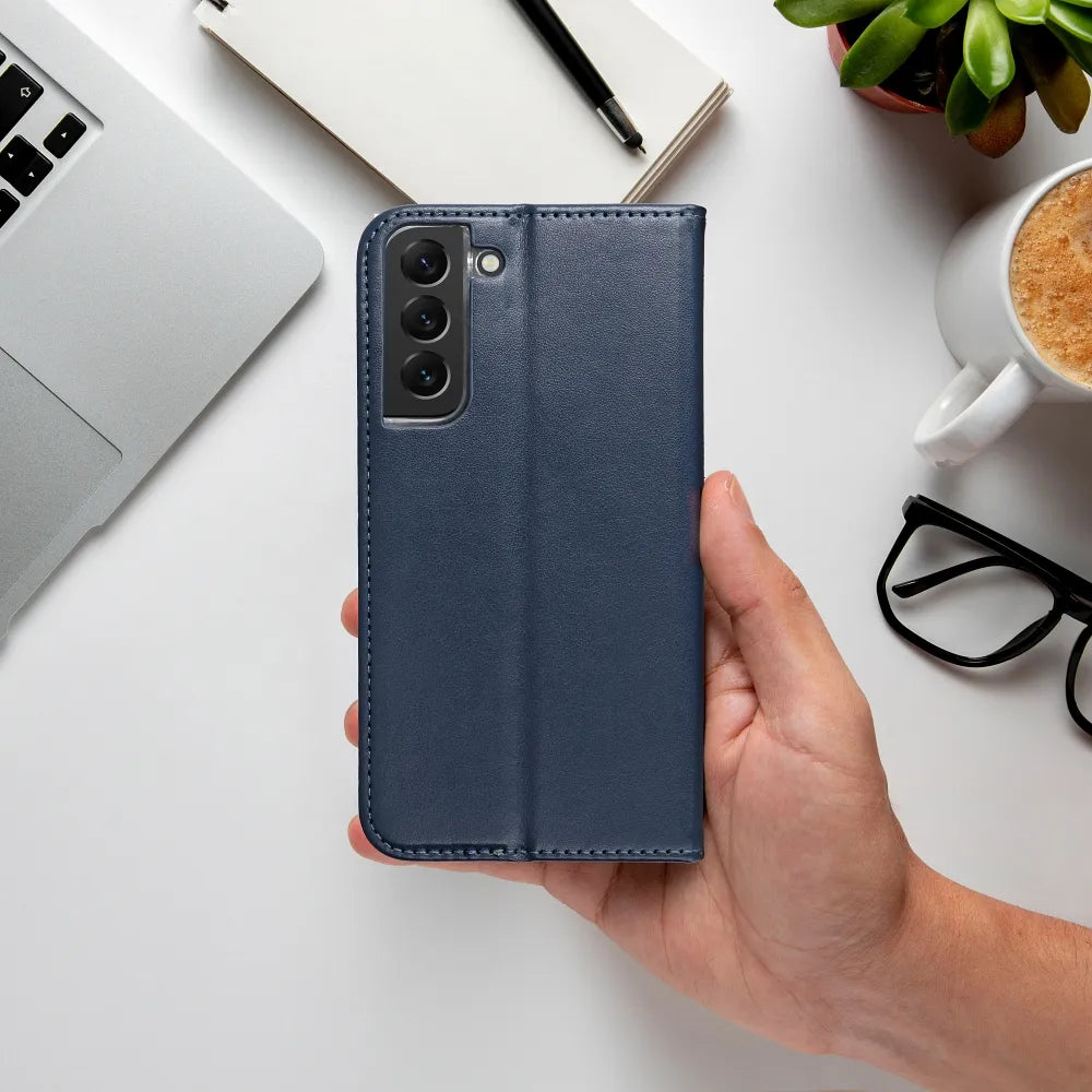 TechWave Smart Leather case for Samsung Galaxy A17 navy blue