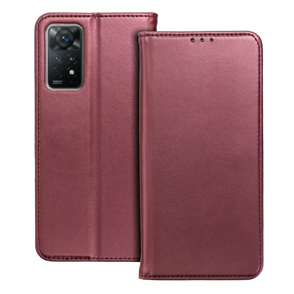 TechWave Smart Leather case for Xiaomi Redmi Note 12 Pro + 5G burgundy