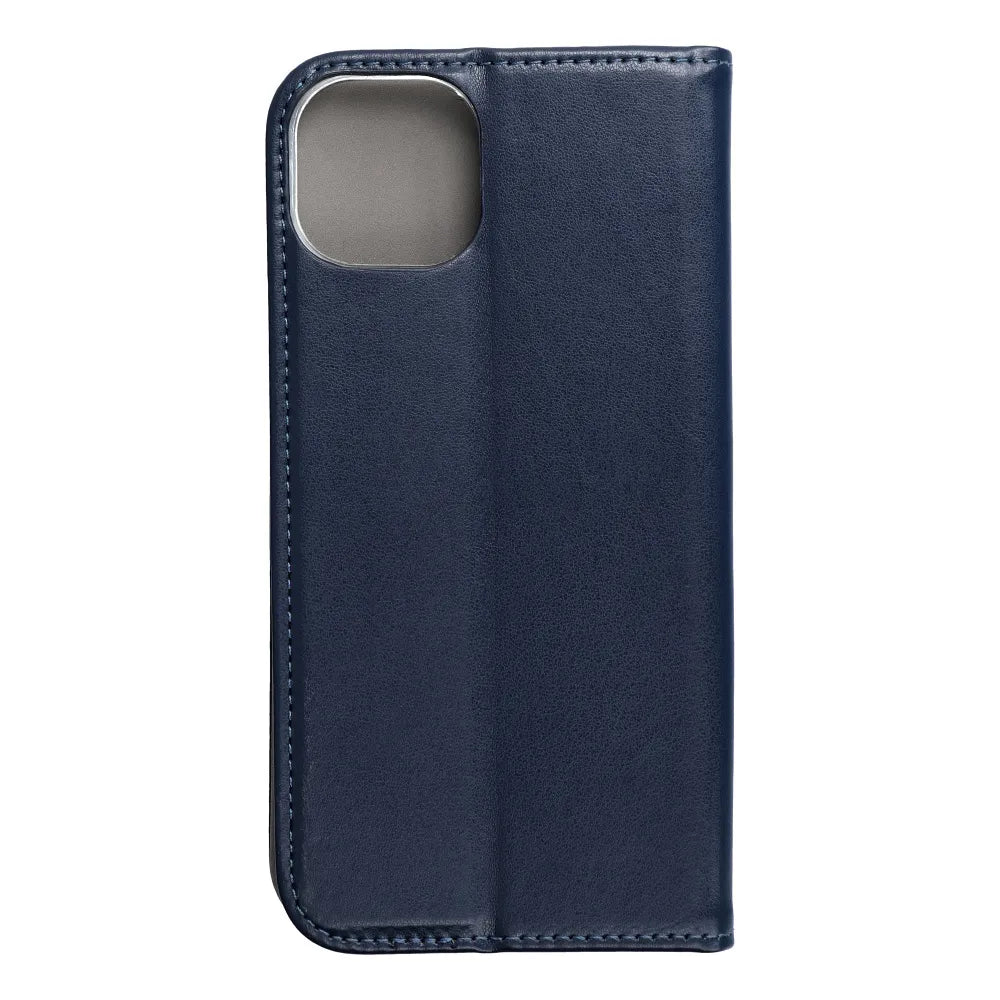 TechWave Smart Leather case for iPhone 15 Plus navy blue