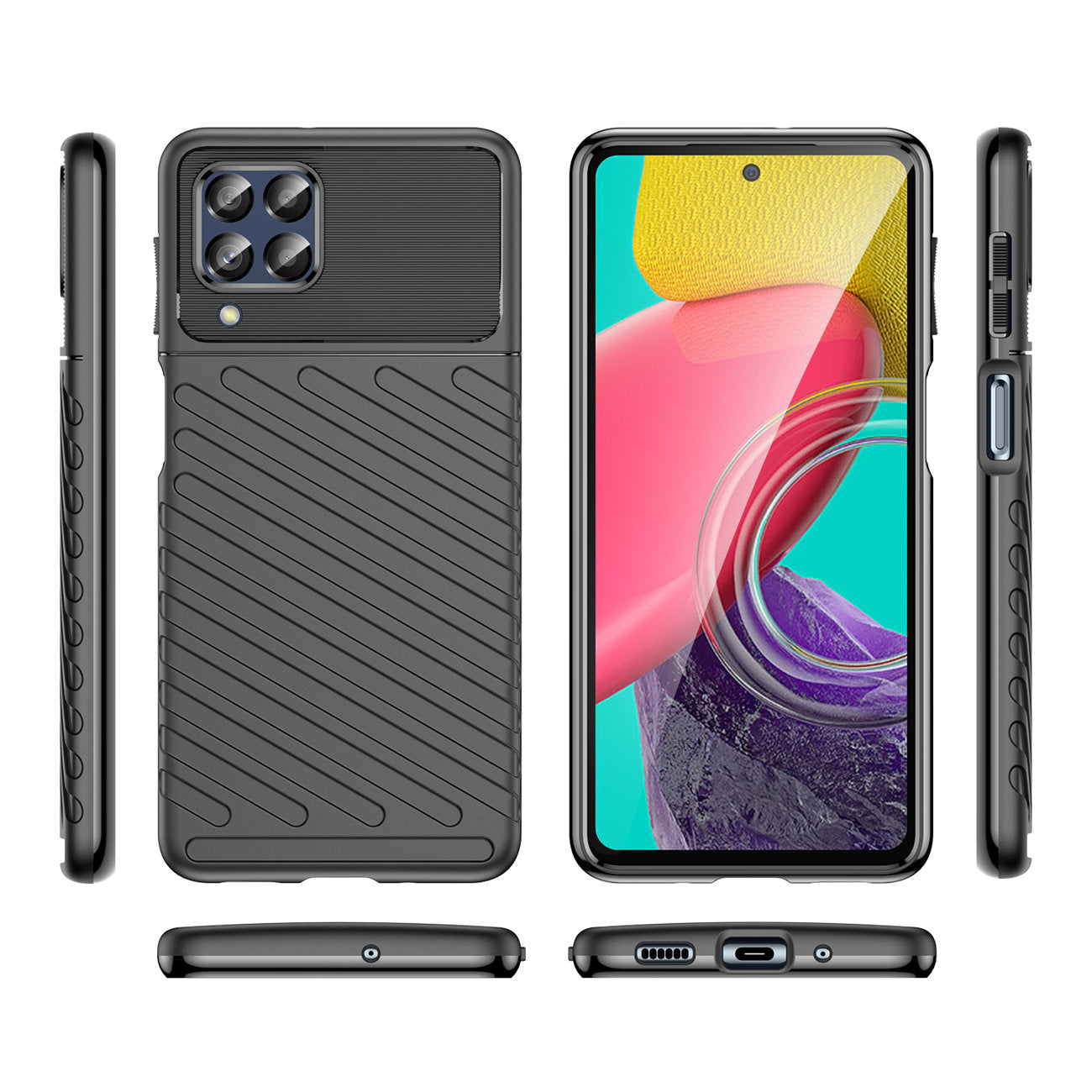 TechWave Thunder case for Samsung Galaxy M53 black