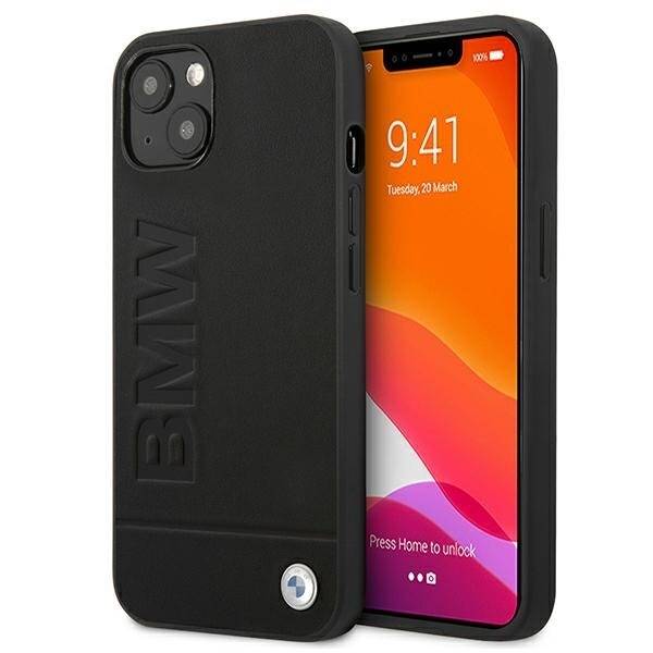 BMW Signature Logo Imprint case for Apple iPhone 13 black