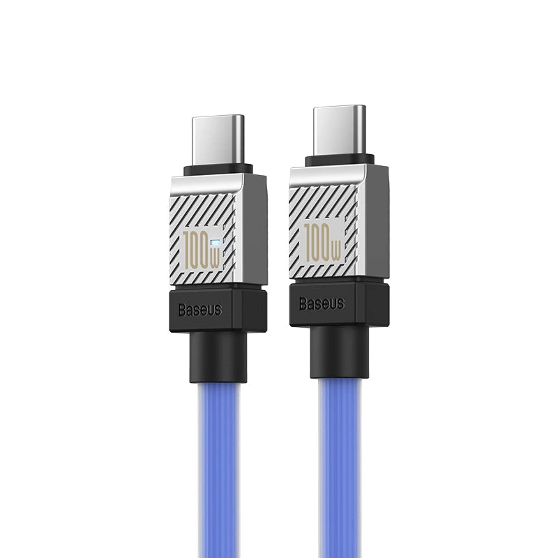 Baseus CAKW000203 CoolPlay καλώδιο φόρτισης - δεδομένων, USB-C σε USB-C, 100W, 1μ., μπλε
