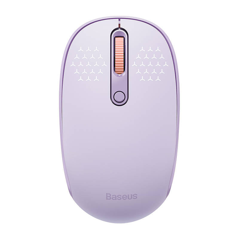 Baseus F01B (B01055503513-00) Tri‑Mode ασύρματο ποντίκι, Bluetooth 5.0 / 2.4G, 1600DPI, nebula purple