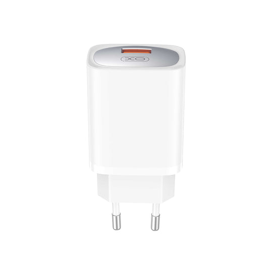 XO CE19 Φορτιστής τοίχου QC 18W 1x USB λευκό
