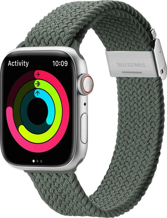 Dux Ducis Strap (Mixture II Version) Λουράκι Ανοξείδωτο Ατσάλι Olive Green (Apple Watch 38/40/41mm)