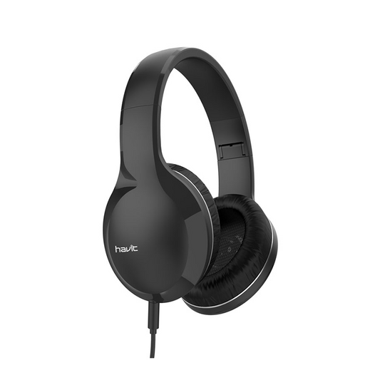 HAVIT HV-H100d Headphones ενσύρματα overhead με μικρόφωνο μαύρο