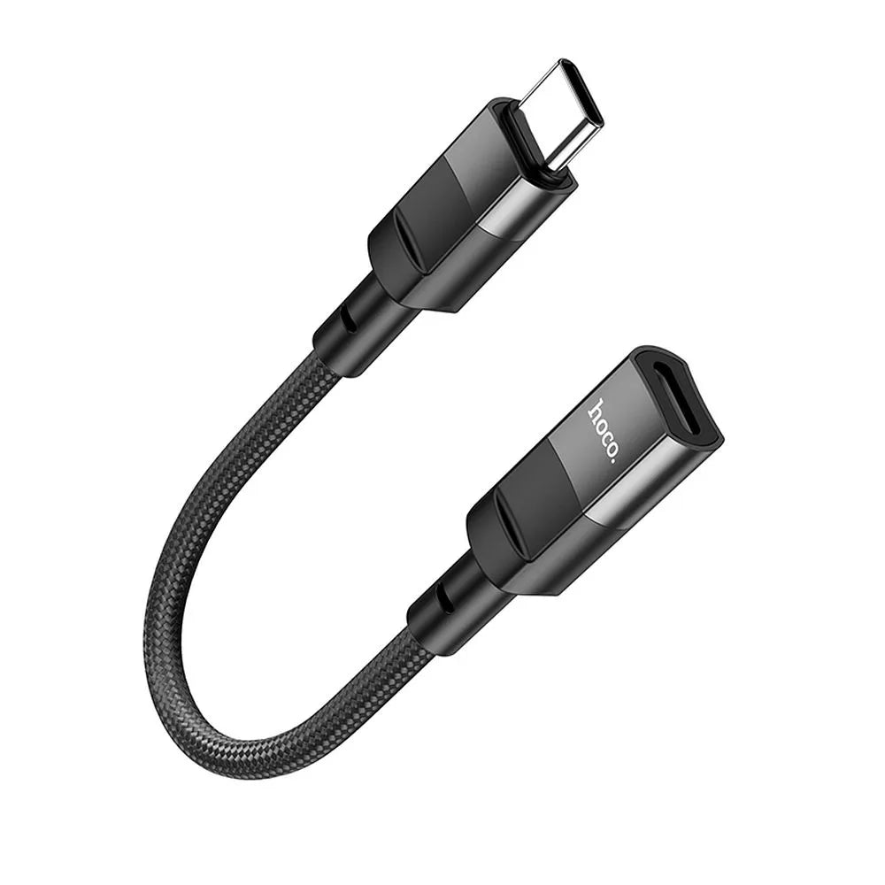 HOCO U107 αντάπτορας OTG Type C (αρσενικό) σε Lightning (θηλυκό), 3A, 0.1μ, μαύρο