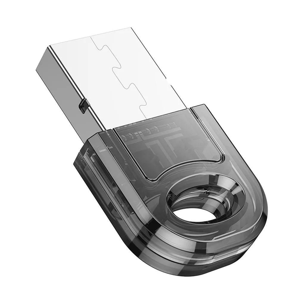 HOCO UA28 bluetooth αντάπτορας, USB-A, bluetooth 5.3, transparent μαύρο