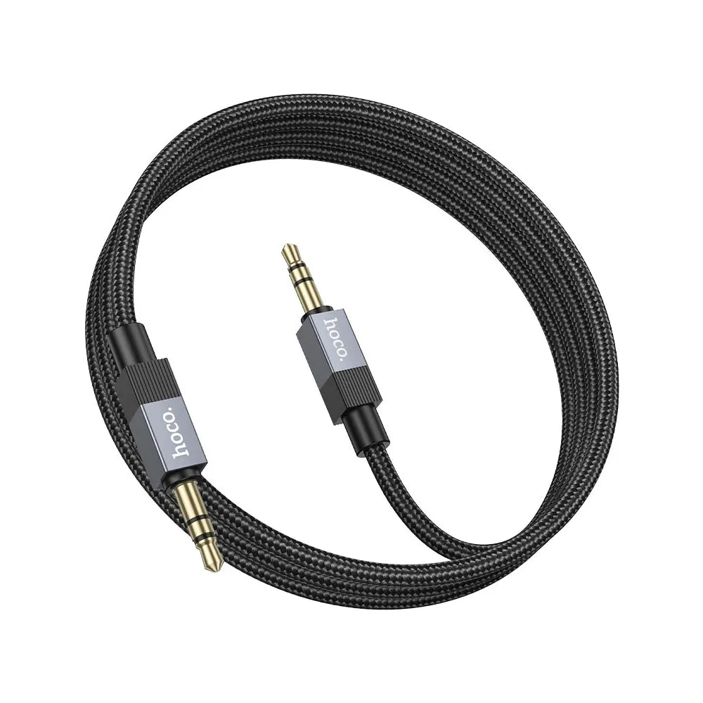 HOCO UPA32 καλώδιο AUX Jack 3.5mm σε Jack 3.5mm, 1μ, μαύρο