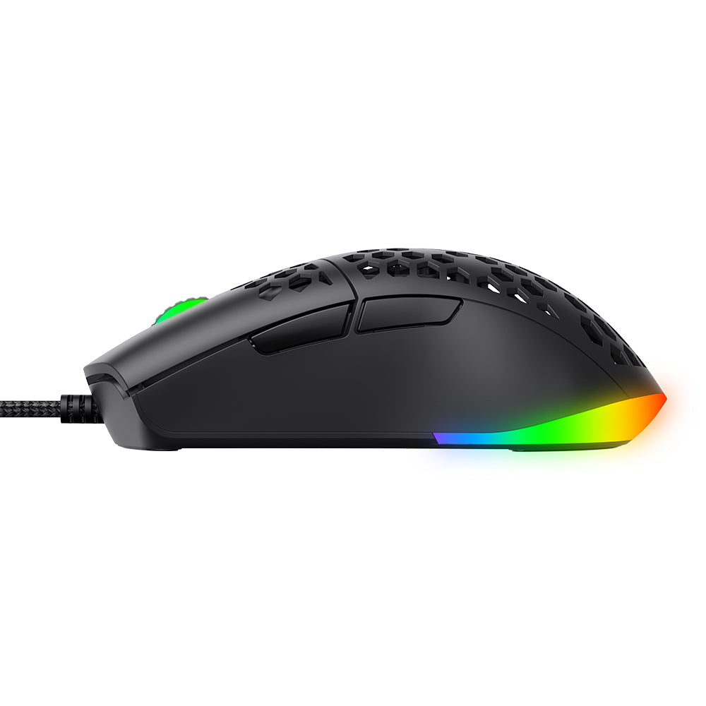 Havit MS1036 ενσύρματο gaming ποντίκι, RGB, 7200 DPI, 1.6μ, μαύρο