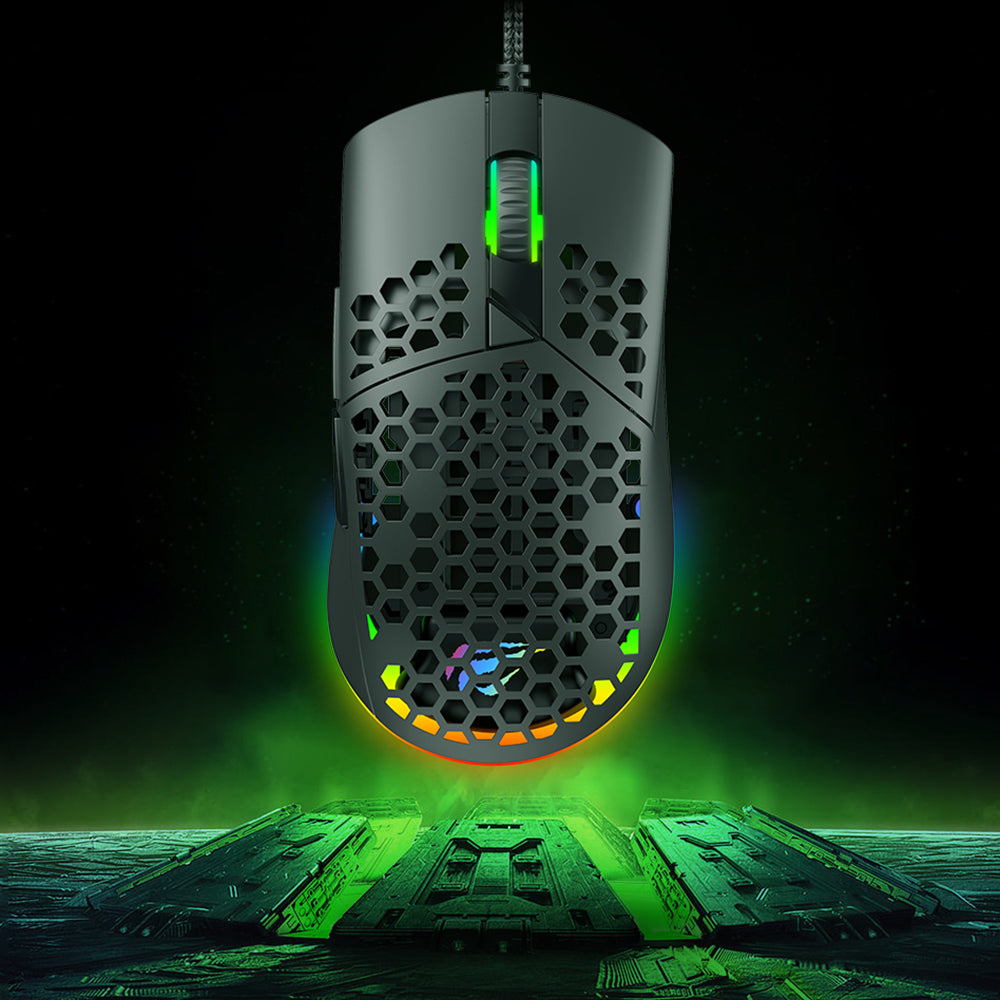 Havit MS1036 ενσύρματο gaming ποντίκι, RGB, 7200 DPI, 1.6μ, μαύρο