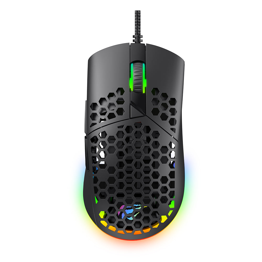 Havit MS1036 ενσύρματο gaming ποντίκι, RGB, 7200 DPI, 1.6μ, μαύρο