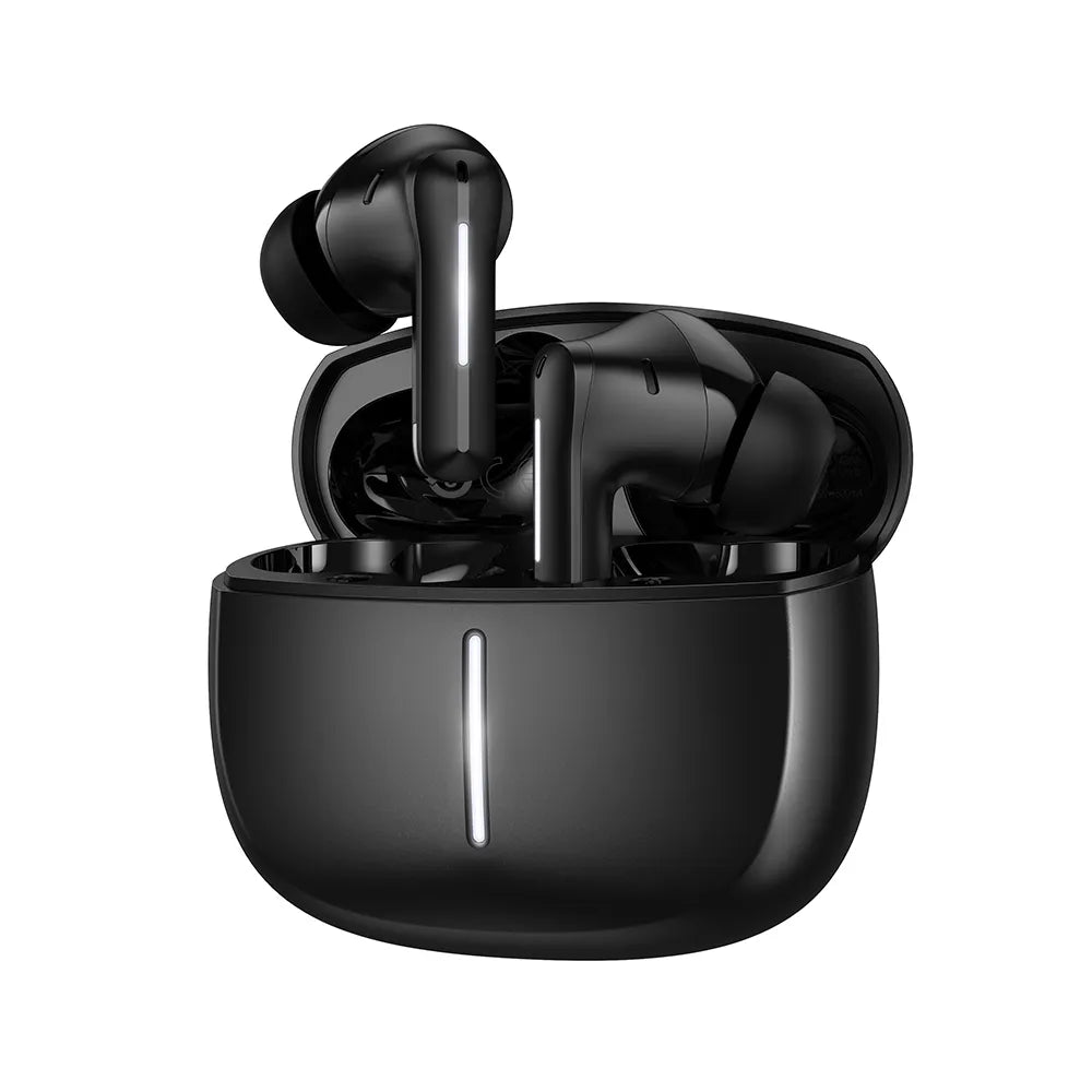 Hoco EQ34 Plus ασύρματα ακουστικά TWS, Bluetooth 5.4, ANC + ENC, μαύρο