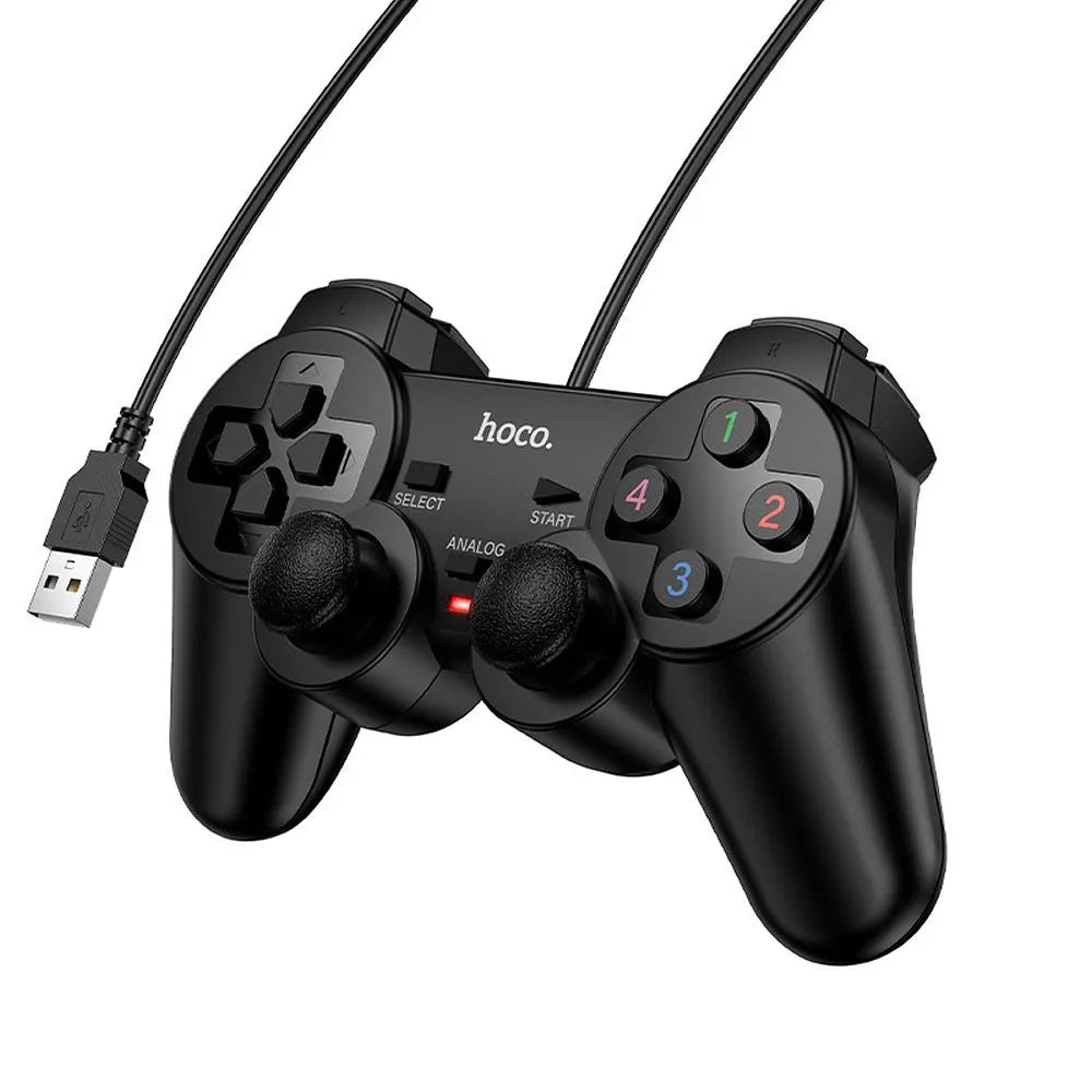 Hoco Fast Link GA3 ενσύρματο gamepad για PC, USB-A, μαύρο