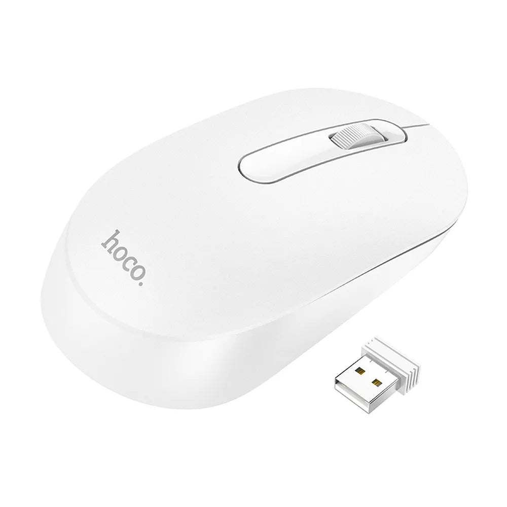 Hoco GM14 ασύρματο ποντίκι, 1200dpi, 2.4GHz, άσπρο