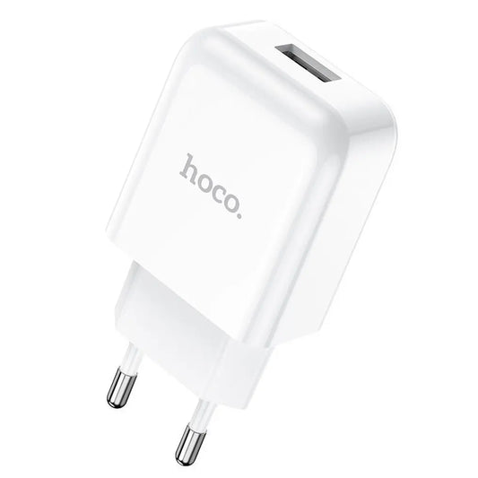 Hoco N2 φορτιστής τοίχου USB-A, 2.1A, 10W, λευκό