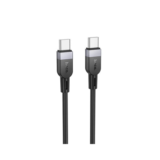 Hoco X109 καλώδιο φόρτισης - δεδομένων, USB-C σε USB-C ,60W PD, 2μ, μαύρο