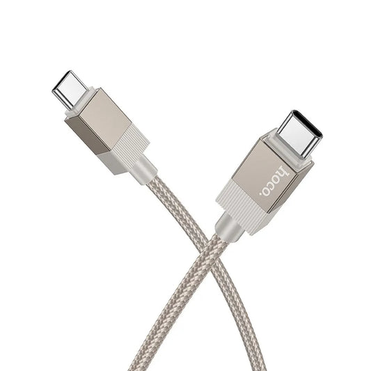 Hoco X110 καλώδιο ταχείας φόρτισης - δεδομένων USB-C σε USB-C, 60W, PD, 1μ., χρυσό